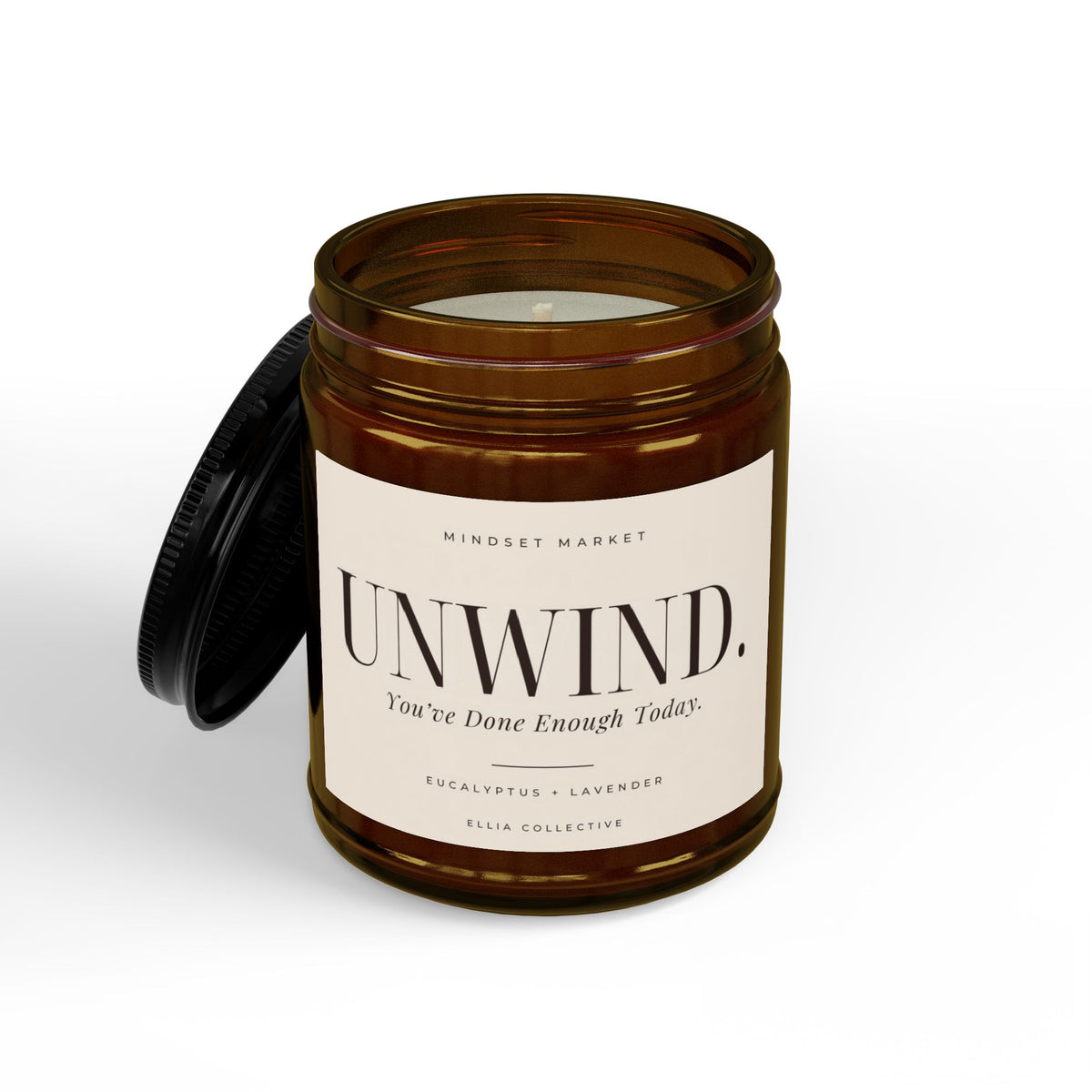 Unwind Lavender Candle for Her, Relaxation Gift, Self-Care Candle, Encouragement Gift for Women
