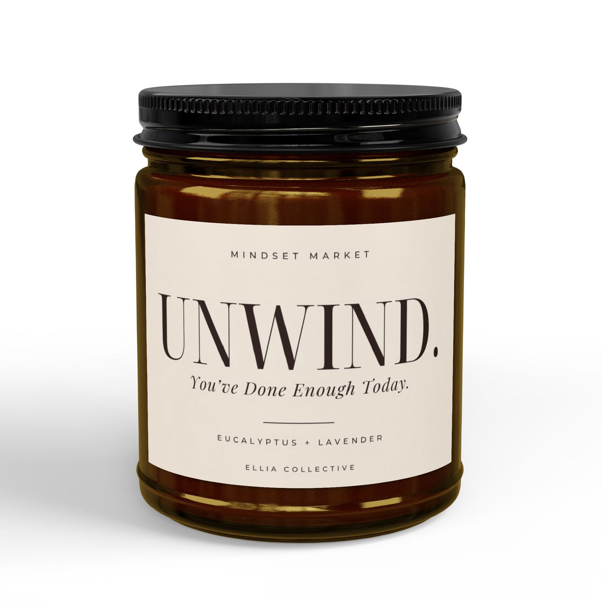 Unwind Lavender Candle for Her, Relaxation Gift, Self-Care Candle, Encouragement Gift for Women
