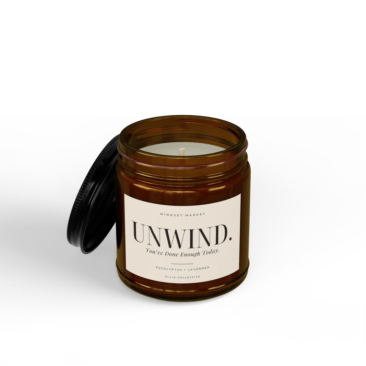 Unwind Lavender Candle for Her, Relaxation Gift, Self-Care Candle, Encouragement Gift for Women